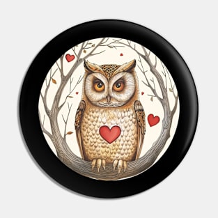 Owl  Lover Design Pin