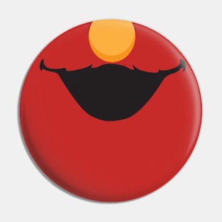 Smiling Red Friend (for face mask) Pin