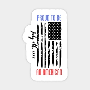 Proud American 4th of July Independance Day Magnet