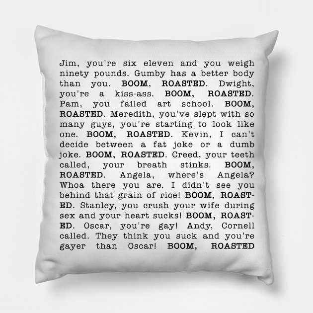 Boom, Roasted Pillow by CanossaGraphics