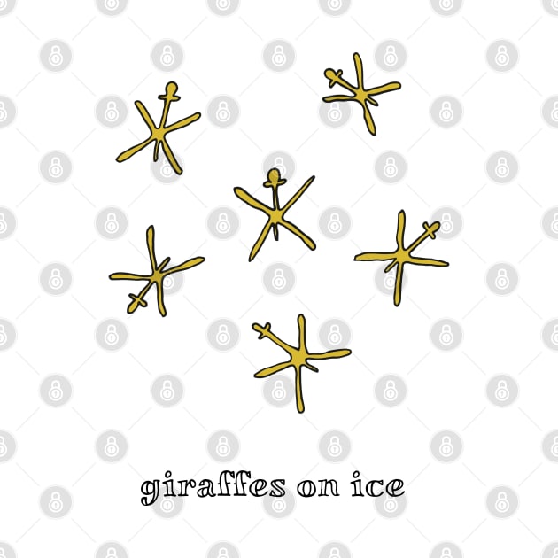 Giraffes on Ice by Bumblebeast