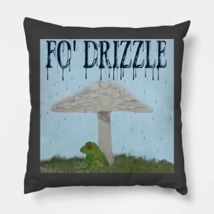 Fo' Drizzle frog using mushroom as umbrella Pillow