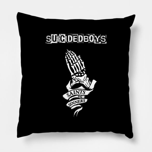 Suicideboys Saints Sinners Pillow by Kobojagi