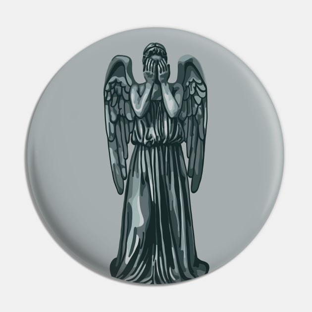 Weeping Angel - Don't Blink Pin by Slightly Unhinged