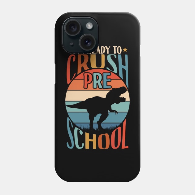 Preschool Dinosaur Trex Back To School Gifts Phone Case by Tesszero