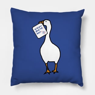 Annoying Goose with Stolen Joe Biden First Debate Quote Pillow