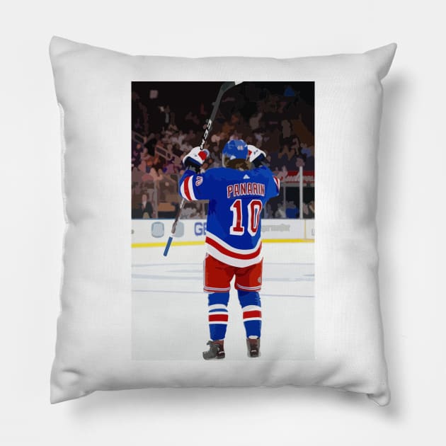 Artemi Panarin Painting Pillow by gktb