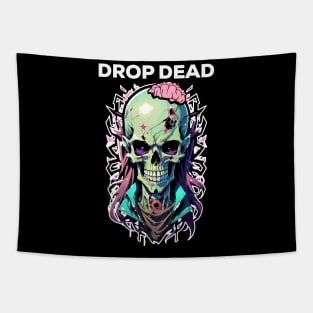 Drop Dead Skull Streetwear Tapestry