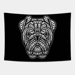 English Bulldog Tribal Tapestry