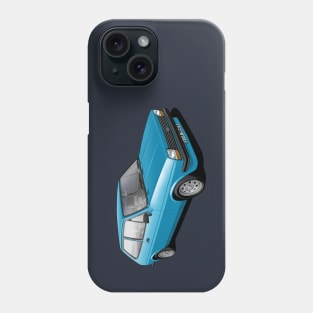 Ford Fiesta Mk 1 in corsican blue Phone Case