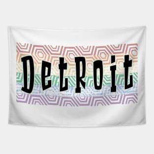 LGBTQ PATTERN AMERICA DETROIT Tapestry