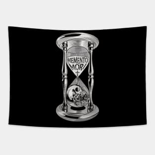 Memento Mori Hourglass Remember Death Tapestry