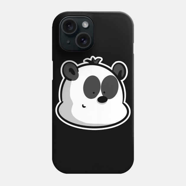 Cute Kawaii Panda Phone Case by Kev Brett Designs