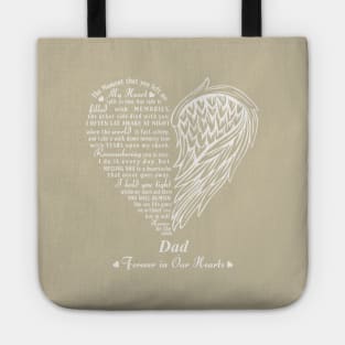 My Heart Split in two, In Memory of Dad Tote