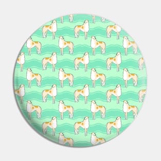 Borzoi Pattern Pin