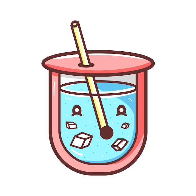 Boba cup kawaii by Dzulhan