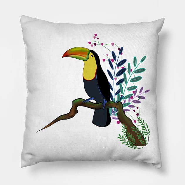 Toucan Pillow by Andrea Ruiz Designs