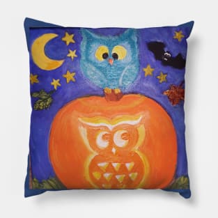 Happy Owloween Happy Happy Halloween Pillow