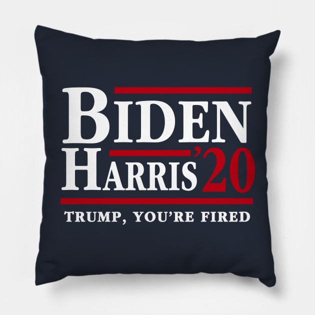 Joe Biden Kamala Harris 2020 Trump You're Fired Pillow by E