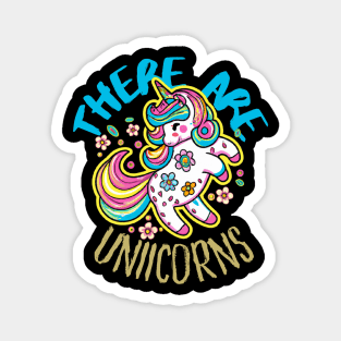 Cute Crazy Psycedelic Unicorn Artwork Magnet