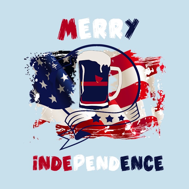 Merry Independence American independence beer lover by limerockk