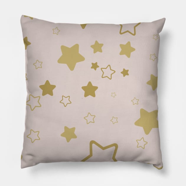 champagne stars Pillow by SturgesC