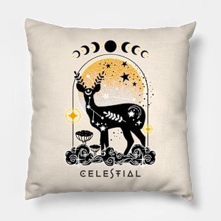 Celestial spirit animal Roe-deer Pillow