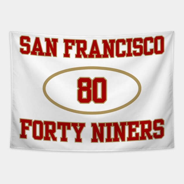 SAN FRANCISCO 49ERS JERRY RICE #80 Tapestry by capognad