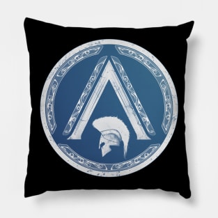 Sparta Helmet Lambda Symbol Pillow