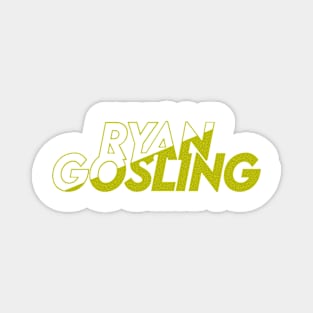 Ryan Gosling vector art fan works graphic design by ironpalette Magnet