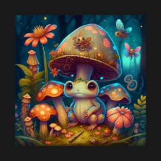 Magic mushroom in the magic forest T-Shirt