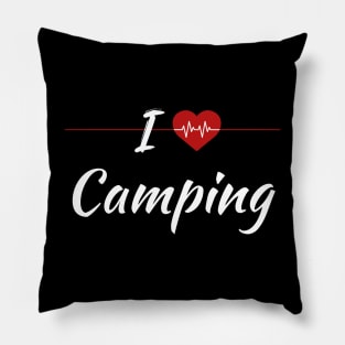 I Heart Camping Pillow