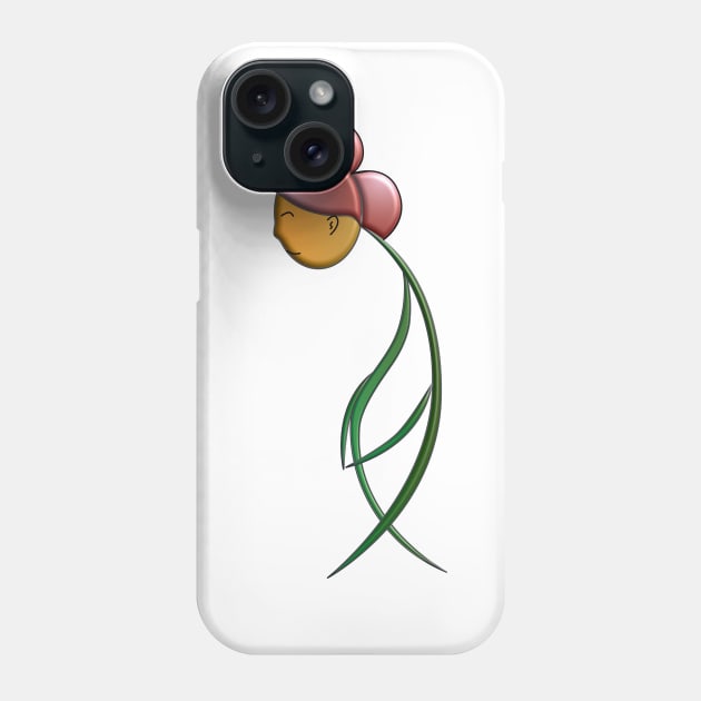 Woman like a flower new minimal art work Phone Case by Tipsukhon