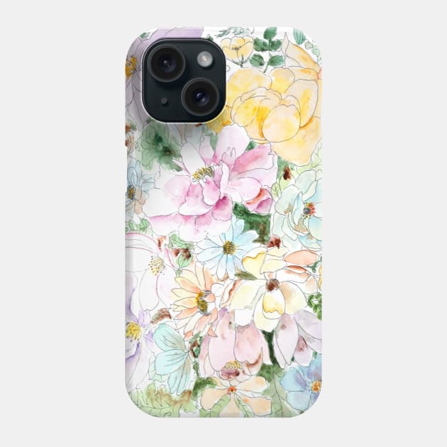 flowers and leaves arrangement 2021 Phone Case by colorandcolor