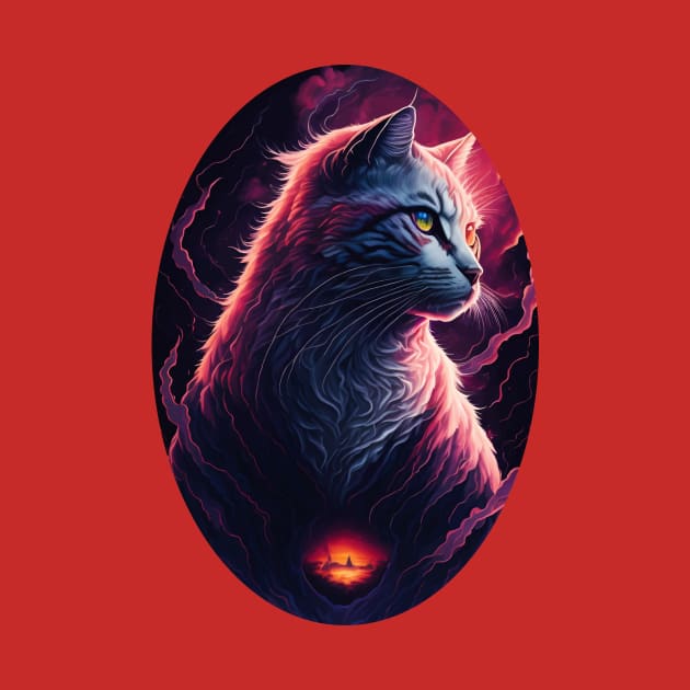 en epic profile of a majestic cat by Arteria6e9Vena