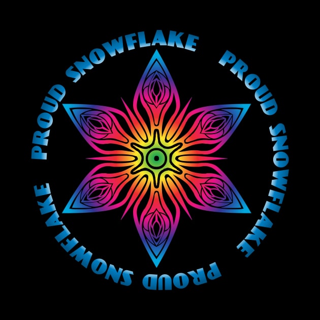 Proud Snowflake (rainbow) by candhdesigns