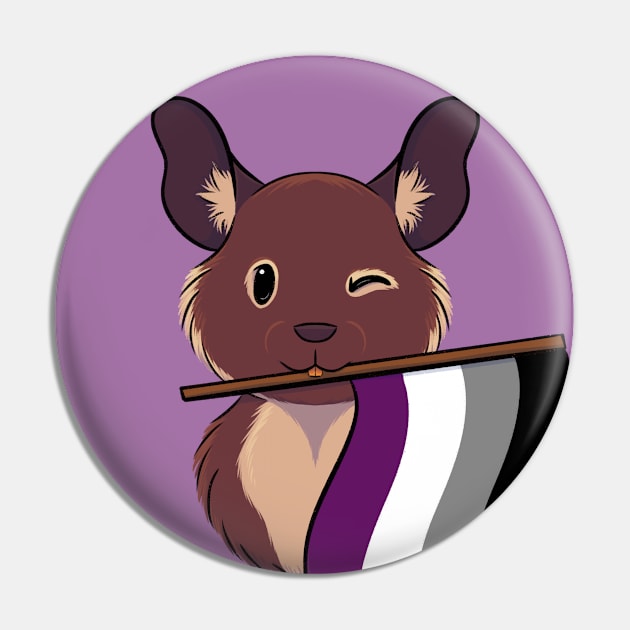 Ace Pride Degu Pin by DeguArts