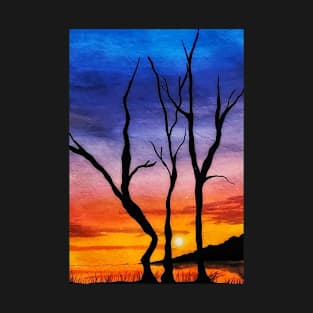 pretty sunset painting T-Shirt