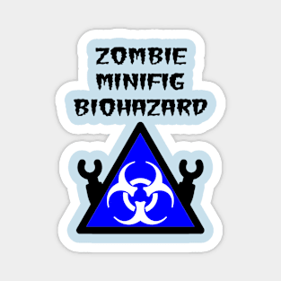 ZOMBIE MINIFIG BIOHAZARD Magnet