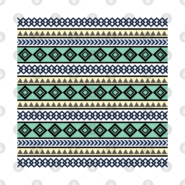 Tribal pattern in nautical colors by SamridhiVerma18