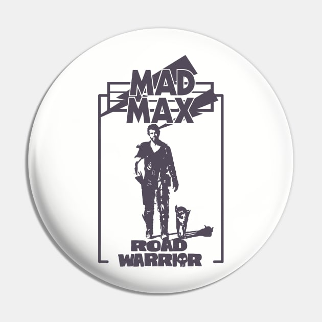 Mad Max the Road Warrior with his dog Pin by DaveLeonardo