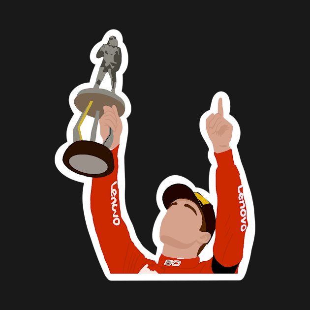 Charles Leclerc after winning the 2019 Belgian Grand Prix at Spa Francorchamps by royaldutchness