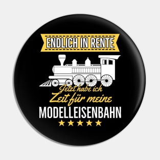 Rente Modelleisenbahn Opa Rentner Hobby Lokführer Pin