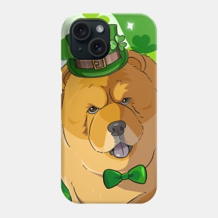 Chow Chow St Patricks Day Leprechaun Phone Case