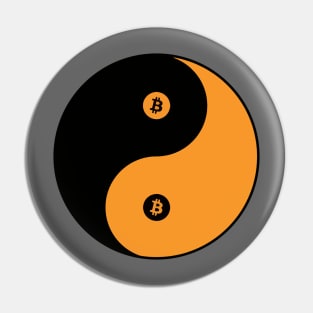 Bitcoin Yin Yang Pin