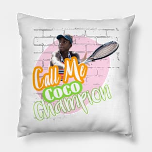 Coco gauff Pillow