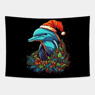 Dolphin Christmas Tapestry