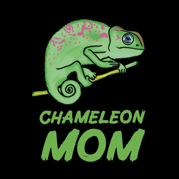 Green Chameleon Mom for Chameleon Lovers by Mochi Merch