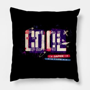 Cool Gamer 4 life ! Pillow