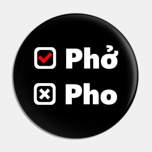 Phở not Pho Pin